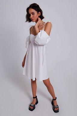 Платье-мини с объёмными рукавами - Incity фото 5