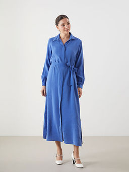 Modal Kar???ml? Kad?n G?mlek Elbise