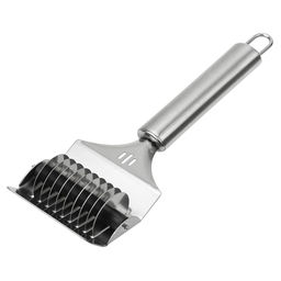 "Модерн" Нож для нарезки лапши из нержавеющей стали, 21,5х7х3,5см, на картоне (Китай)