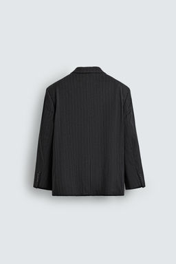 STRIPED SUIT DOUBLE-BREASTED BLAZER