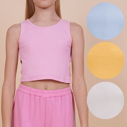 PELICAN, майка (модель топ) для девочек, Розовый  фото 2