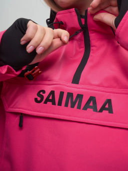 Анорак женский "Saimaa", мембрана, розовый