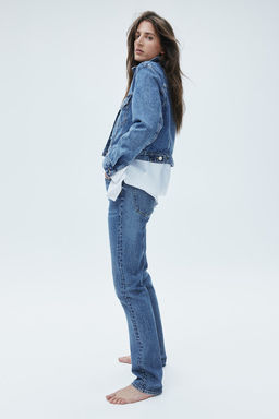 Slim Straight High Jeans - H&m фото 4