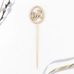 Цена за 2 шт. Топпер деревянный для кулича ХВ на пасху, 5.5?4.5 см