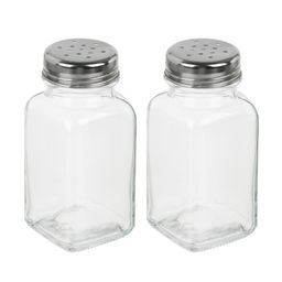 Набор Банок 2шт для соли и перца 4.2x9.3см 80мл,стекло, нерж.сталь арт. 828-339 - Полимербыт фото 2