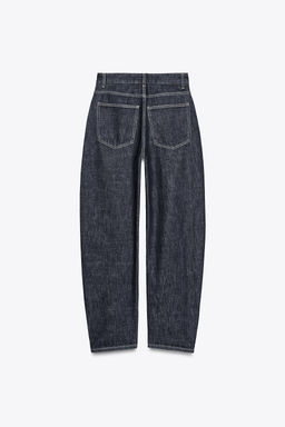 HIGH-WAIST TRF BARREL JEANS - Zara фото 7