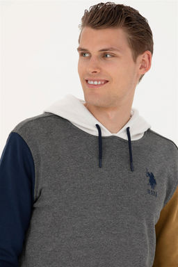 Мужской свитшот антрацитового меланжа - U.s. polo assn фото 2
