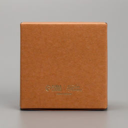 Цена за 5 шт. Коробка подарочная под бижутерию крафтовая, упаковка, «With love», 7.5 х 7.5 х 3 см