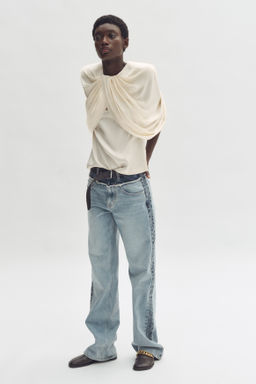 Top drapeado de sat?n - H&m фото 5