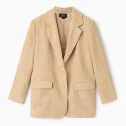 Пиджак женский MIST Velvet, размер 42-44 (S-M), бежевый