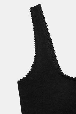 TOP RIB TIRANTES / Negro - Zara фото 9