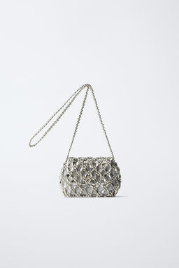 BOLSO ABALORIOS / Plata