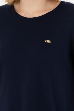 Женский темно-синий базовый свитер - U.s. polo assn фото 7
