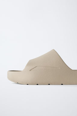 BATH SLIDE SANDALS - Zara фото 7