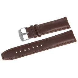 Ремешок для часов натуральная кожа темно-коричневый C24-22dark-brown