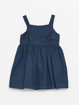 Kare Yaka Ask?l? K?z ?ocuk Elbise