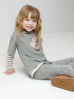 КР 4074/хаки 6206 Н070.1 к663 брюки (лосины) для дев