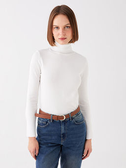 Bal?k?? Yaka D?z Uzun Kollu Kad?n Triko Kazak - Waikiki фото 2