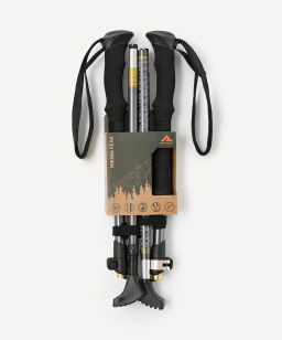 Треккинговые палки BERGER Hiking Peak BHP25TP4-01, 120-135 см, 4-секц., складн., тем.-сер./горчичн.  фото 13