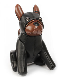 LACCOMA сумка ИГР2525-бульдог-черный-коричневый эко кожа хлопок