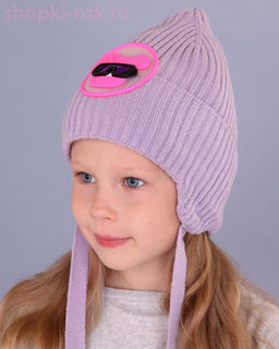 04-27-M Шапка для девочки флис (50-52)