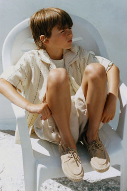 RUSTIC SHIRT WITH STRIPE EMBROIDERY - Zara фото 5