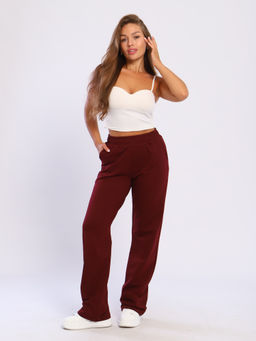 Брюки женские 8-047е (марсала)