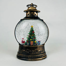 Новогодний декор Фонарь шар стекло 28 см в ассортименте (арт. K-7) - Ип лебедев о.ю фото 4