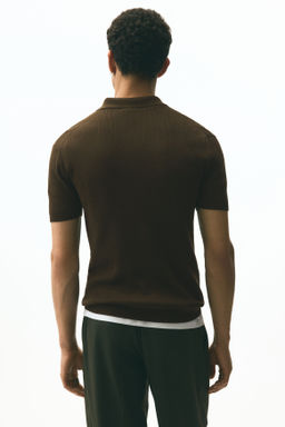 Polo con media cremallera Slim Fit - H&m фото 6