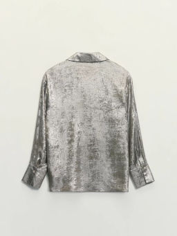 Блузка из блестящей ткани / Zarina