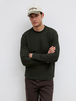 Bisiklet Yaka Uzun Kollu Erkek Ti??rt