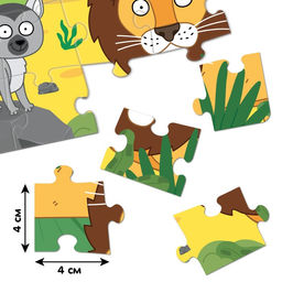 Пазл В джунглях, Синий трактор, 35 элементов фото 3