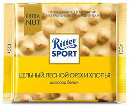 Цельный лесной орех и хлопья 100гр/Риттер Спорт/RU7016/ (шт)