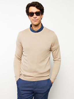 Bisiklet Yaka Erkek Triko Kazak