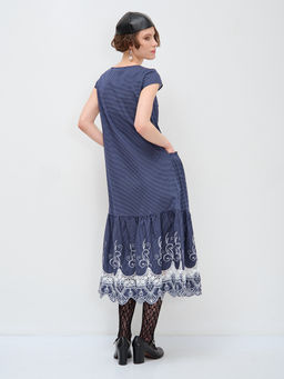 Платье миди с кружевом OD-269-3