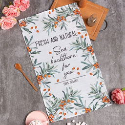 Полотенце Этель Berry garden 40х73 см, 100% хлопок, репс 210 г/м2  фото 6