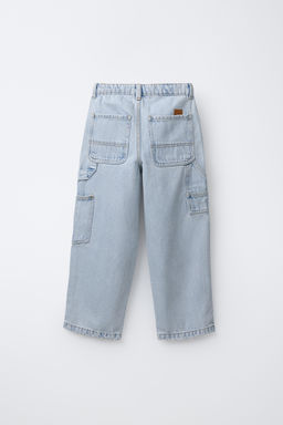 CARPENTER JEANS WITH LABEL - Zara фото 2