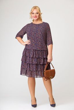 Блуза Swallow 803.2 черный+серебряный узор фото 822