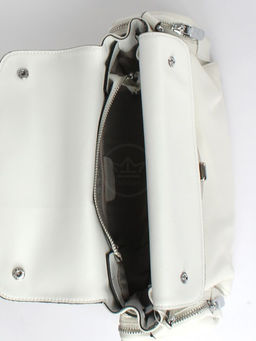 Сумка женская натуральная кожа GU 2033-3626, 1отд, плечевой ремень, белый SALE 259847 - Adelia фото 3