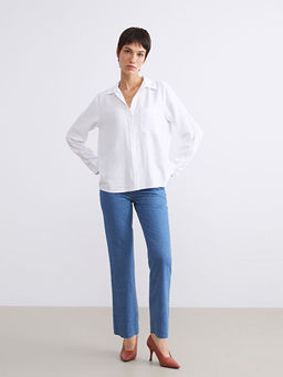 Straight Fit Kad?n Jean Pantolon
