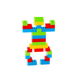 Конструктор Строитель (45 элементов) (в ведёрке) - Полесье фото 6