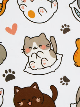 Коврик под миску "Много котиков!", 43х28см