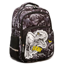 Цена за 1 шт. Рюкзак ErichKrause SchoolLine с двумя отделениями и грудной перемычкой 22L Dinosaur Park