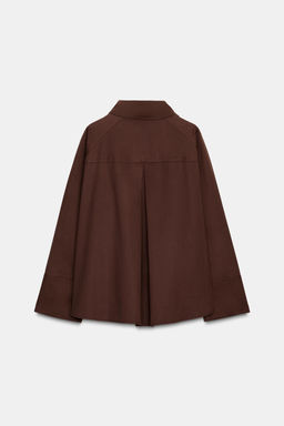 ZW COLLECTION OVERSIZE PLEATED SHIRT