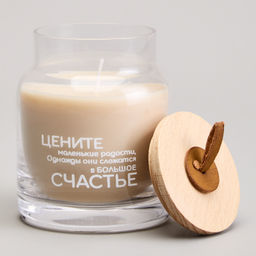 СВЕЧА В БАНОЧКЕ NATURE GINGERBREAD MAN 8,5*10 СМ - Lefard фото 2