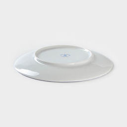 Тарелка новогодняя Добрушский завод Зимний лес, d=20 см, фарфор, синяя