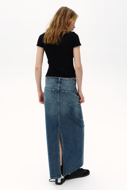 Top de canale con detalles sobrehilados - H&m фото 4