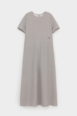 ЕВТ 5077/перламутровое облако,3Д квадраты платье жен