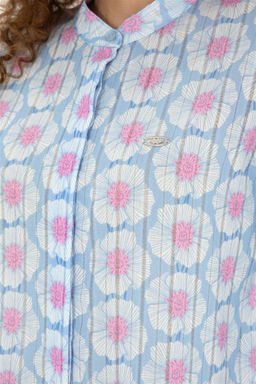 U. S. Polo Assn / Женская голубая рубашка с длинным рукавом - U.s. polo assn фото 7