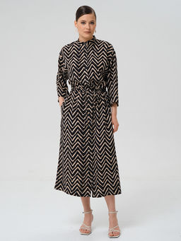 Платье из вискозы с принтом